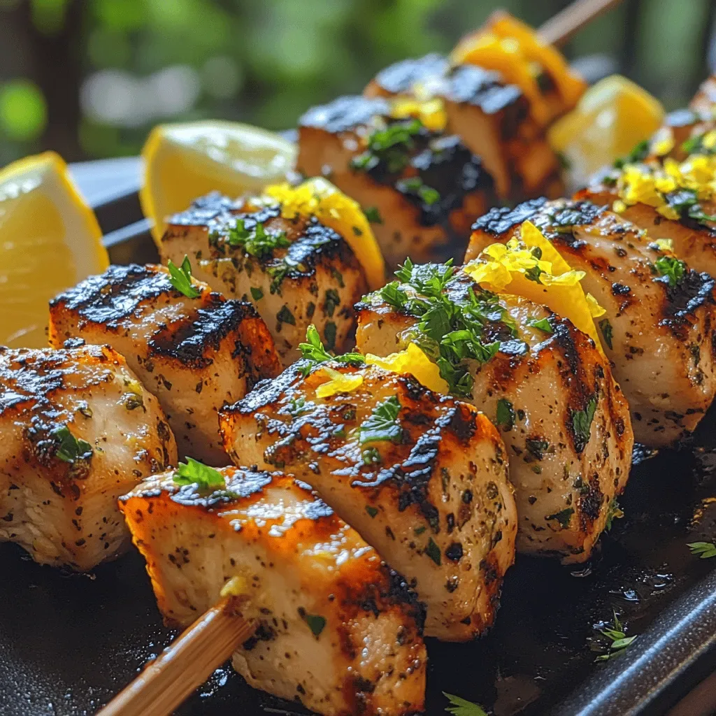 Zesty Lemon Herb Chicken Skewers: A Flavorful Summer Delight