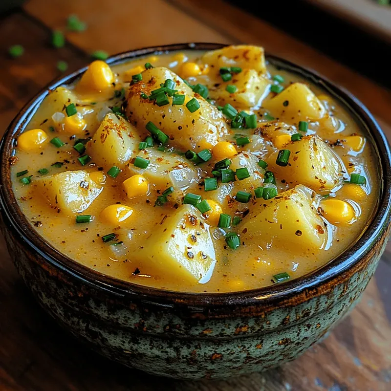 Sweet Summer Creamy Corn and Potato Chowder