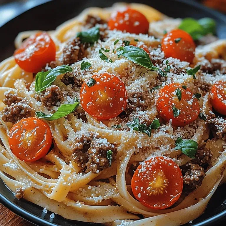 Savory Garlic Butter Beef Pasta Recipe