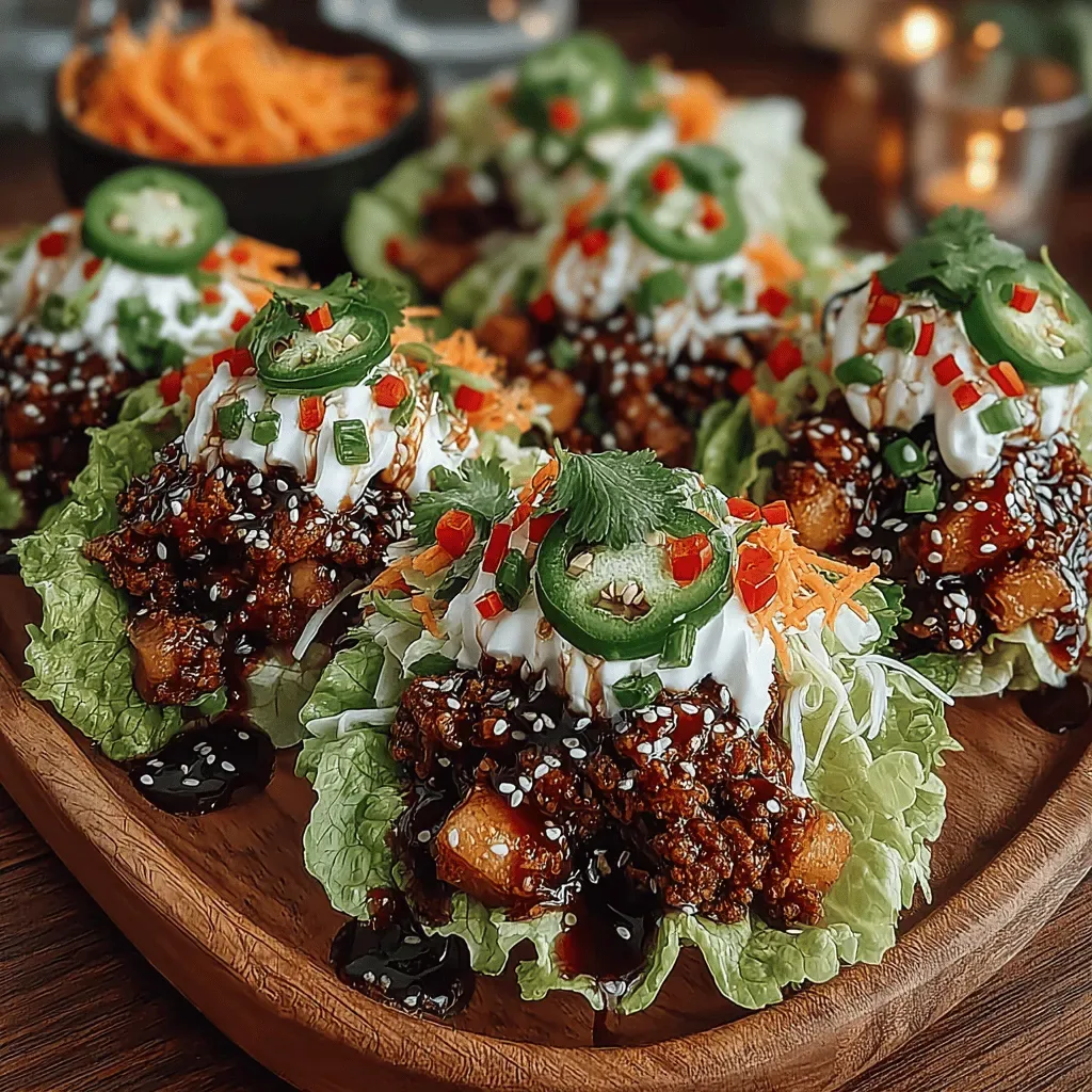 Mini Teriyaki Chicken Lettuce Wraps: A Flavorful Delight