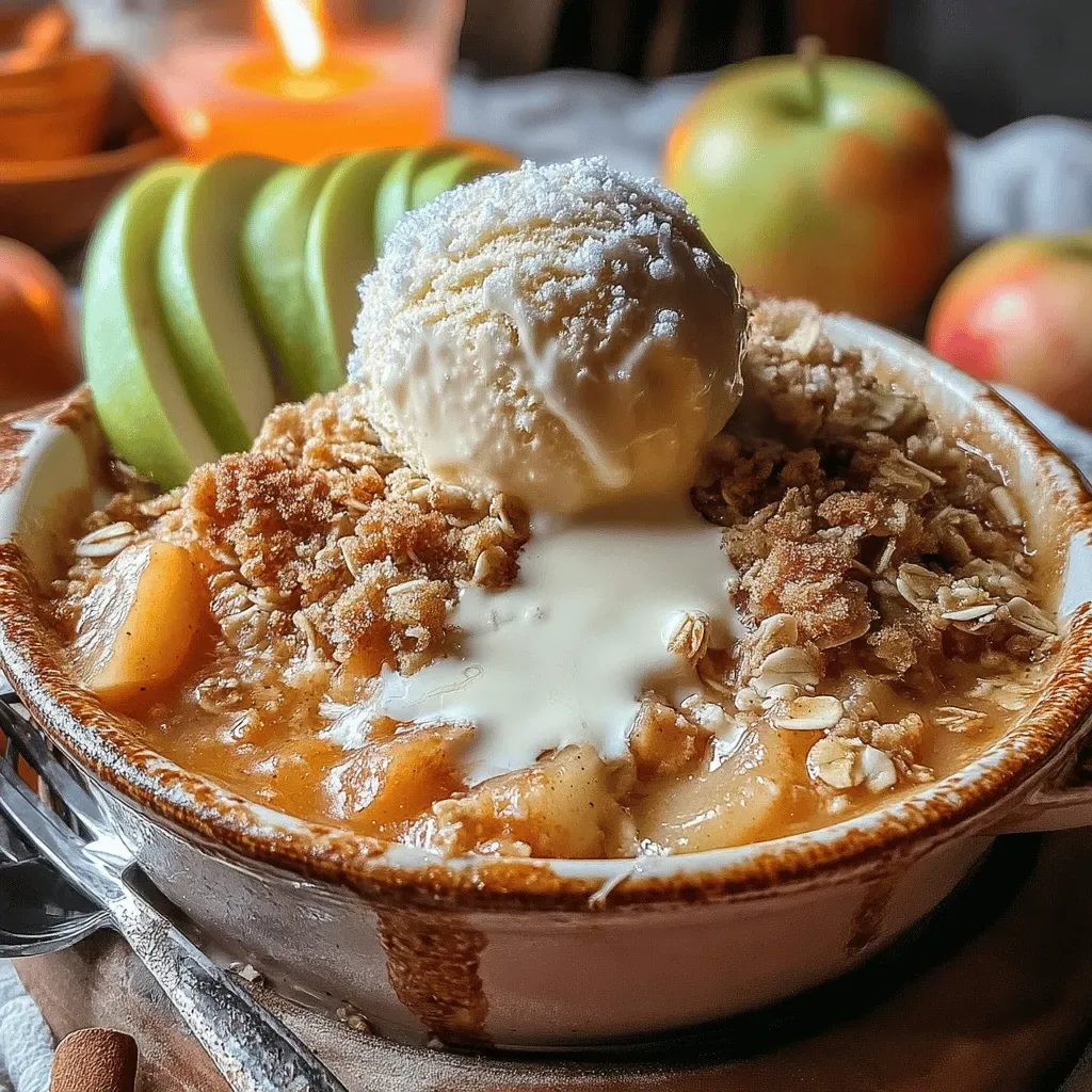 Warm and Gooey Apple Crisp Delight