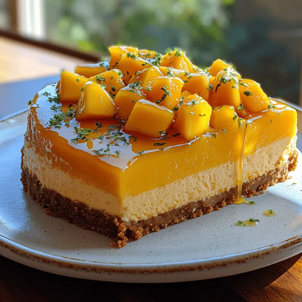Tropical Dream No-Bake Mango Cheesecake: A Slice of Paradise