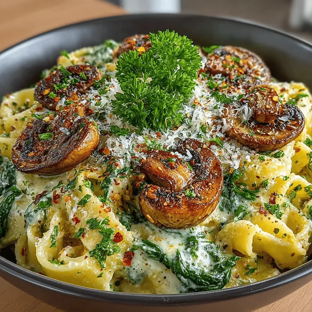 Savory Spinach & Mushroom Delight: A Culinary Journey