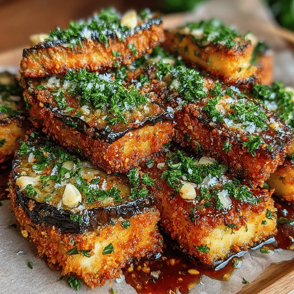 Garlic Herb Crusted Eggplant Slices: Recipe Completion and Serving Suggestions
