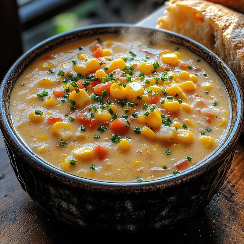 Sunny Delight Creamy Corn Chowder: A Comforting Delight for Any Season