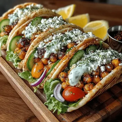 Crunchy Mediterranean Chickpea Wraps