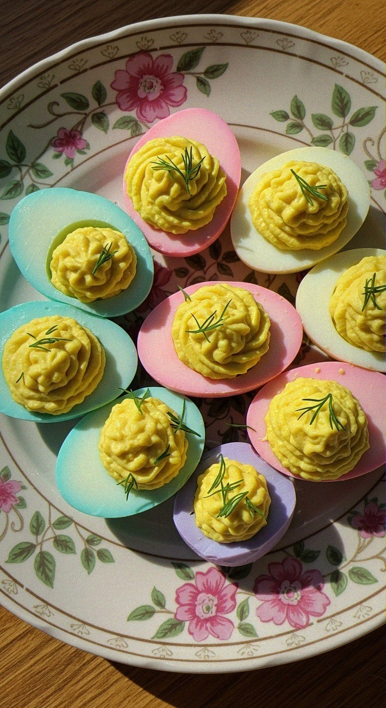 Rainbow Deviled Eggs
